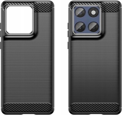 FÜR MOTOROLA EDGE G56 5G - CARBON LUX Schutz Hülle Etui Handy Tasche Cover Case