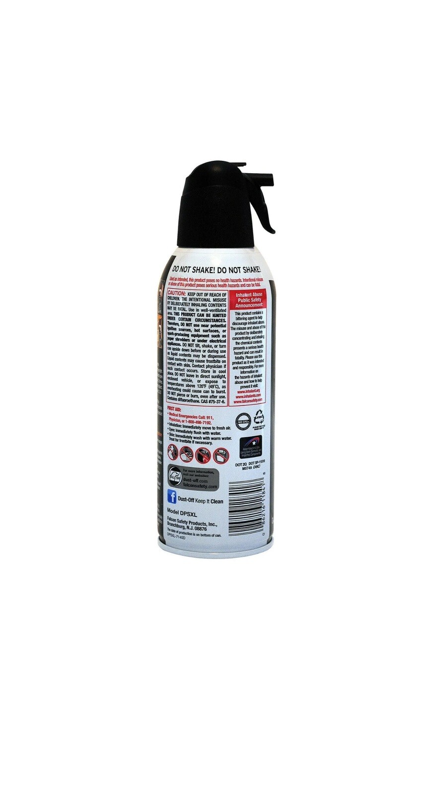 Falcon Dust Off 10 oz Electronic Compressed Canned Air Duster  Gas Duster Remove