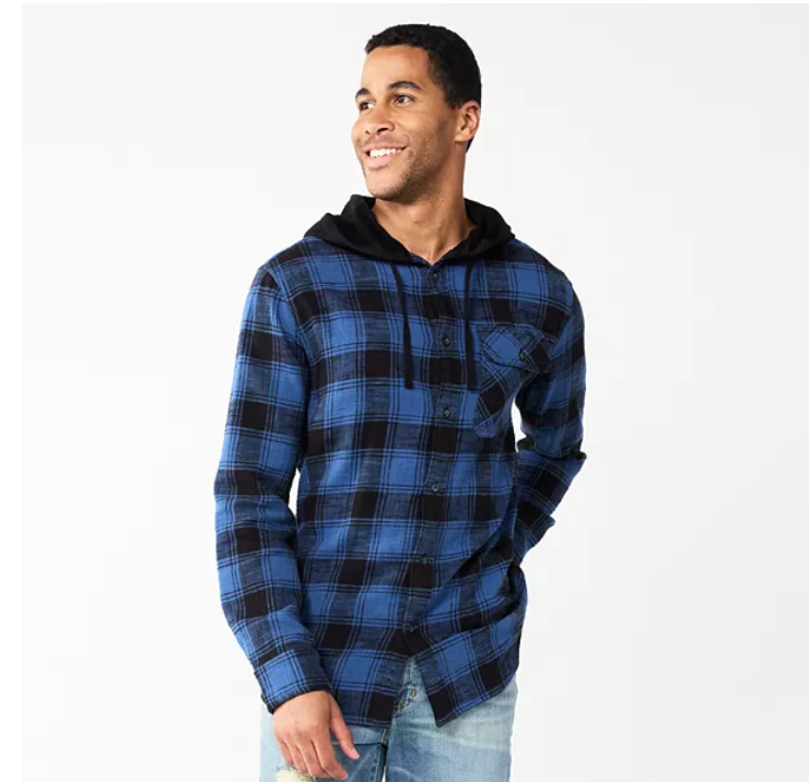 Sonoma Goods Flannel Hoodie Kohls Sonoma Goods For Life Sweaters