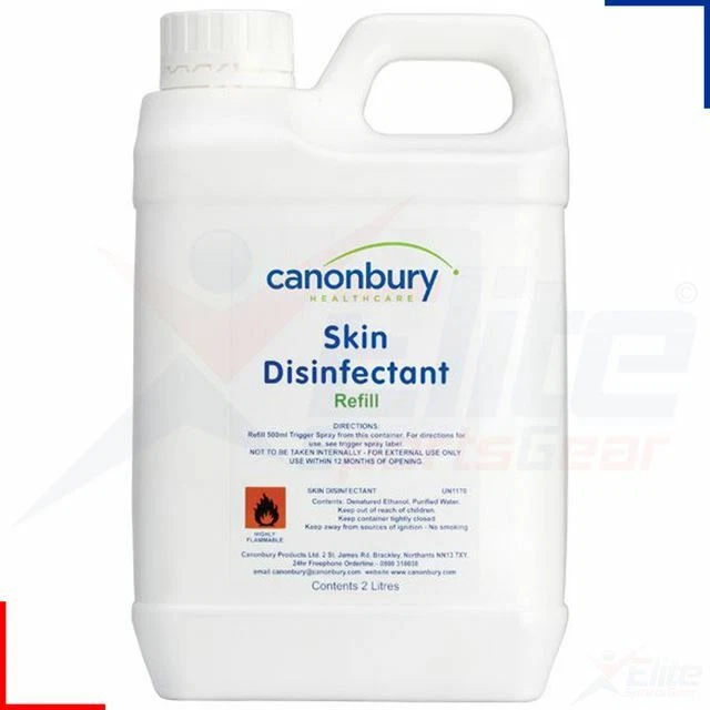 CPL Chlorhexidine Skin Disinfectant Spray Refill Bottle 2L