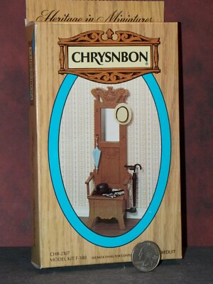 Dollhouse Miniature Hall Stand Mirror Kit by Chrysnbon 1:12 inch