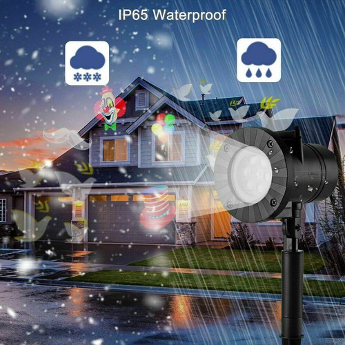Newest LED Christmas Moving Laser Projector Light Xmas Halloween Party Snowflake - Picture 10 of 14