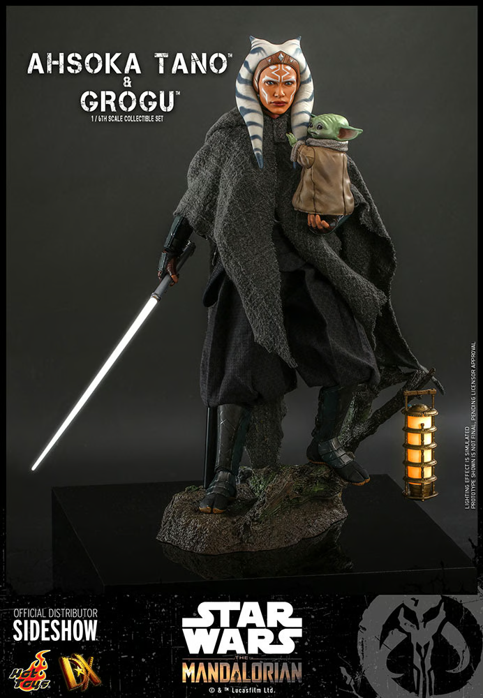 1/6 Star Wars The Mandalorian Ahsoka Tano and Grogu Hot Toys DX21