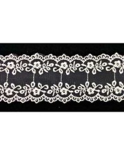Merletto pizzo tramezzo di tulle nastro alto 4,5cm Sweet Trims 1617 passamaneria