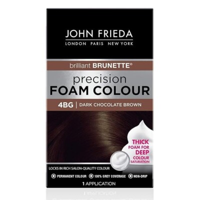 John Frieda Salon Hair Coloring Kit 4BG Dark Chocolate Brown FREE SHIPPING