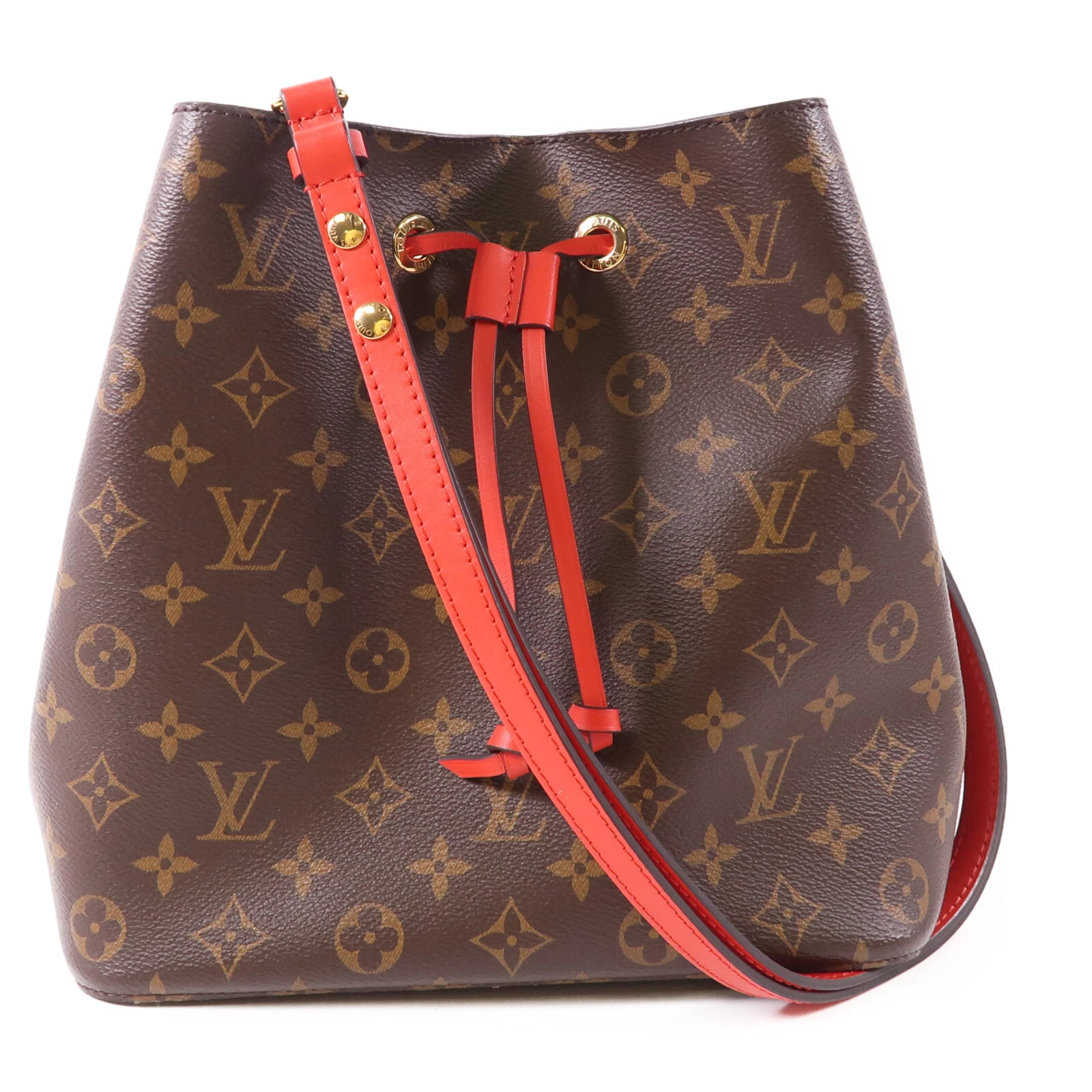LOUIS VUITTON（LV） Borsa a tracolla Louis Vuitton LV GHW Neo Noe MM M44021 Monogram Rosso