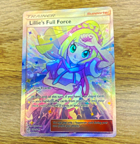 Pokemon TCG Lillie's Full Force Full Art Holo 230/236 SM Cosmic Eclipse