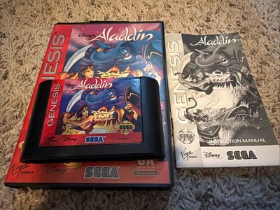 Disney's Aladdin  (SEGA Genesis) Complete in Box CIB Complete In Box 1993
