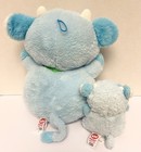 Fiesta Flavor Cows Blue BLUEBERRY Mom & Baby 13" & 6" Plush Set Stuffed Animals — photo 2
