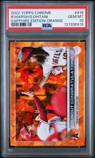 Rare Pop 4 - 2022 Topps Chrome Orange Sapphire Edition #416 Ohtani /25 PSA 10