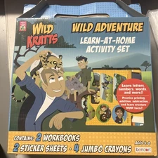 Bendon Wild Kratts Learn-at-Home Kit 100+ Stickers, Games, Puzzles Ages 6-8