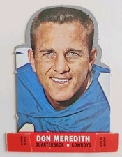1968 Topps Football Card Stand Ups Insert Don Meredith