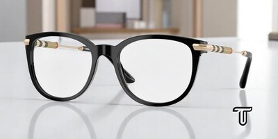 BURBERRY BE2255Q 3001 Black Demo Lens 51 mm Women's Eyeglasses