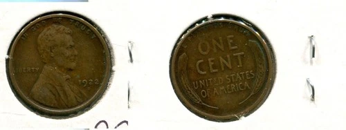 1922 D LINCOLN HEAD PENNY VF XF 3735T