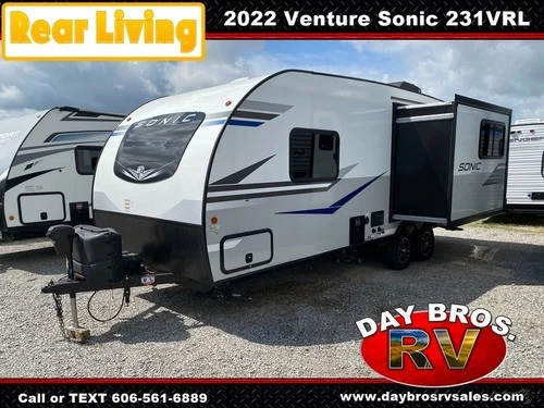 22 Venture RV Sonic 231VRL Travel Trailer Towable Camper Slide Rear Living Nice