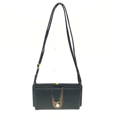 Coccinelle Cochinelle Clutch Shoulder Bag Cochinelle Beads Faux Pearls Leather