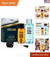 Prosthetic Skin Glue 15ml with 30ml Remover Easy Application for Cosplay