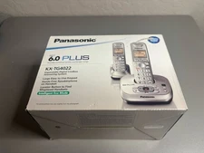 New Panasonic KX-TG4022N DECT 6.0 Digital Answering System Dual Cordless Phone