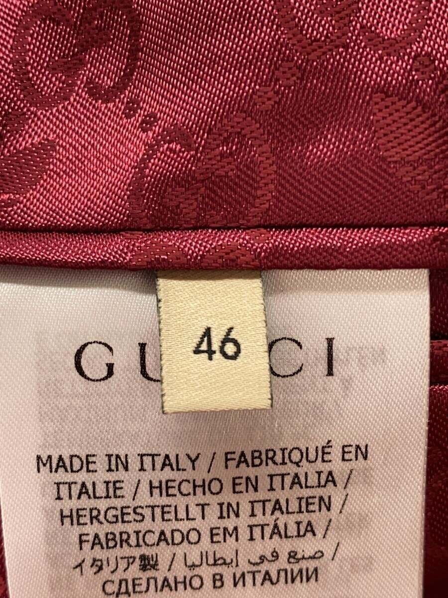 GUCCI adidas line double no collar jacket 46 polyester RED 707683 thumbnail 4
