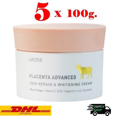 5 x 100g. UStar Placenta Advanced Skin Repair & Nourishing Cream Fast Shipping