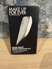 Image of Make Up for Ever Aqua Resist Brow Sculptor Kit Shade 50 Dark Brown New