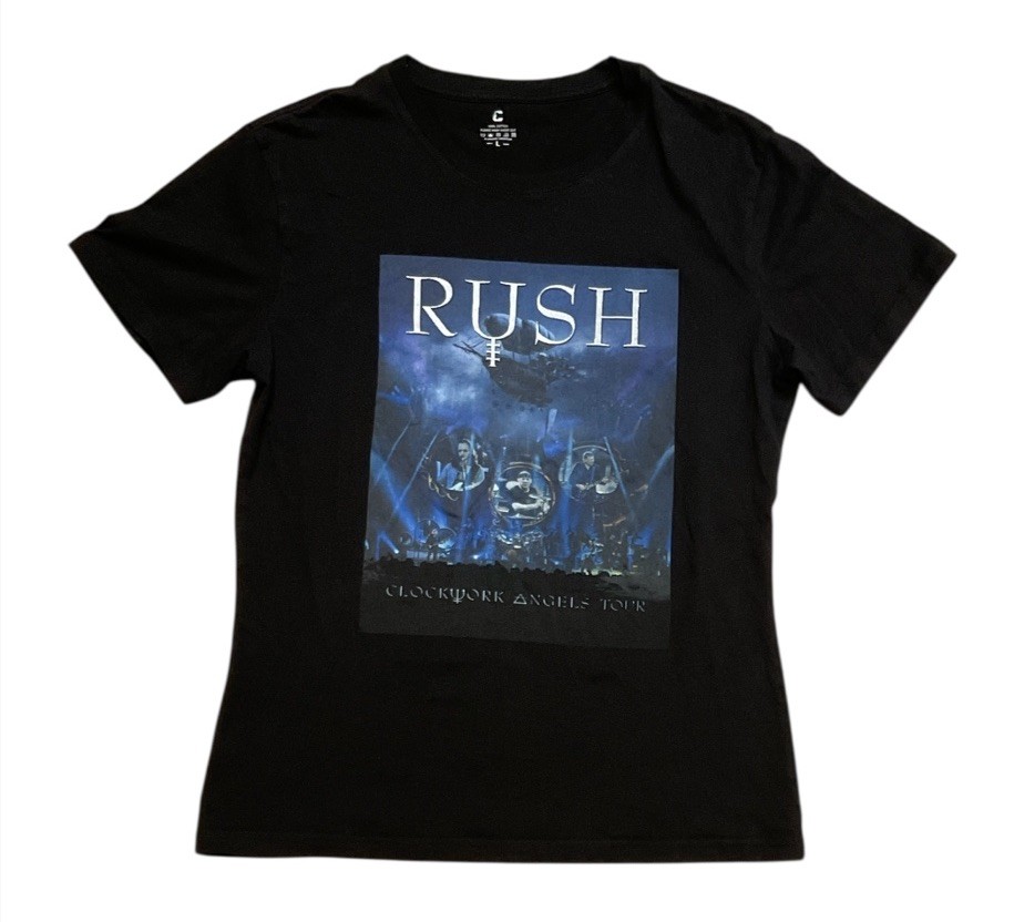 【RUSH】Clockwork Angels 北アメリカ ツアー バンドTシャツ Vtg RUSH Concert T-Shirt Clockwork Angels Tour Band Fitted Tee