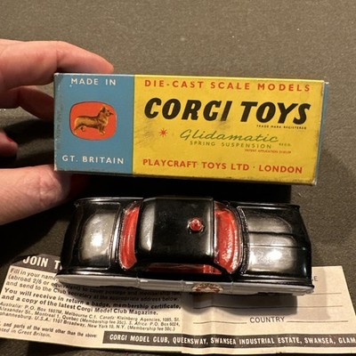 Corgi Toys, 237 Oldsmobile Sheriff Car In Original Box With Paper