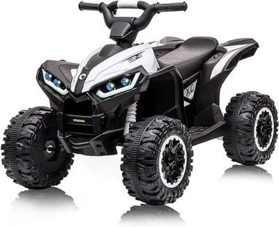 MARKENLOS 12V Elektrisches Quad für Kinder Elektroauto Kinder ATV mit Musik Hupe LED
