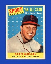 1958 Topps Set-Break #476 Stan Musial As LOW GRADE (crease) *GMCARDS*