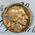 * 1915-S * SOLID+ GEM BU MS BUFFALO NICKEL * FROM ORIGINAL COLLECTION