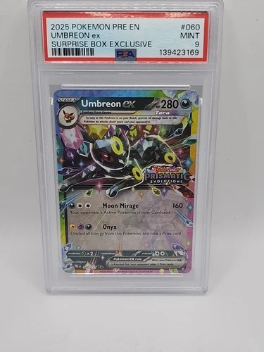 Pokémon Umbreon EX 060/131 Prismatic Evolutions Surprise Box Exclusive PSA 9