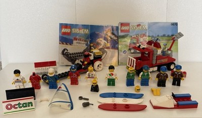 Lego System 6670 & 6639 W/ Instructions Assorted Minifigures & Accessories Rare