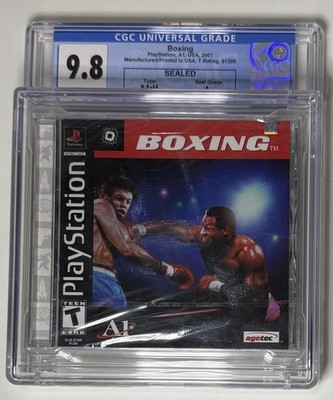 Boxing Playstation 1 (PS1) A1 CGC 9.8 Graded Y-folds Brand New Factory Sealed