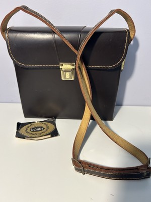 Coast Camera Bag Vintage Top Grain Genuine Cowhide Made In The USA Paper Tag