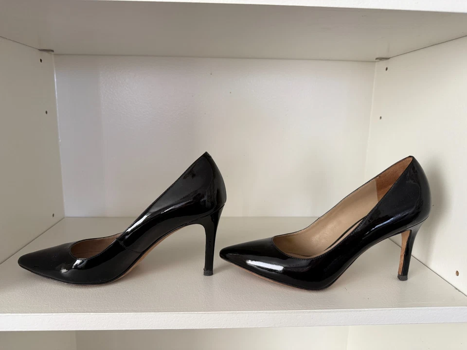 Zapatos de salón Via Spiga charol, tacones de 3,5", Vero Cuoio, talla 7 EE. UU.; 37 EUR Foto 2 de 4