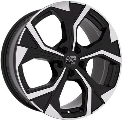 4x Alufelgen MSW 43 GLOSS BLACK FULL POLISHED 7x19 ET34 LK5 112 19 Zoll Felgen A