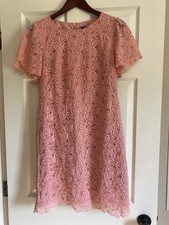 Ann Taylor  Pink  Dress Womens Size 4 Short Sleeve Professional Teacher