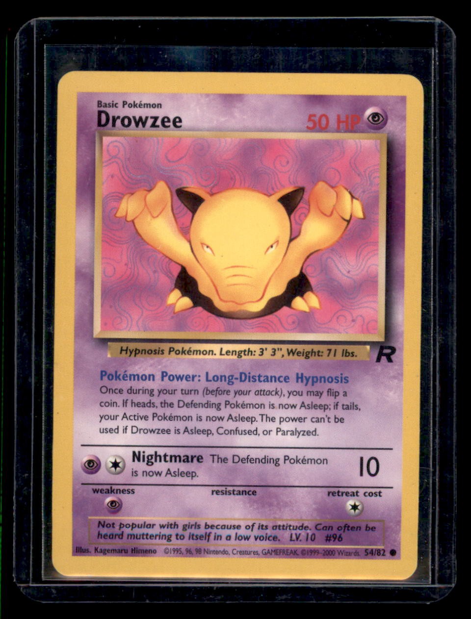 Team Rocket #54/82 Drowzee Common