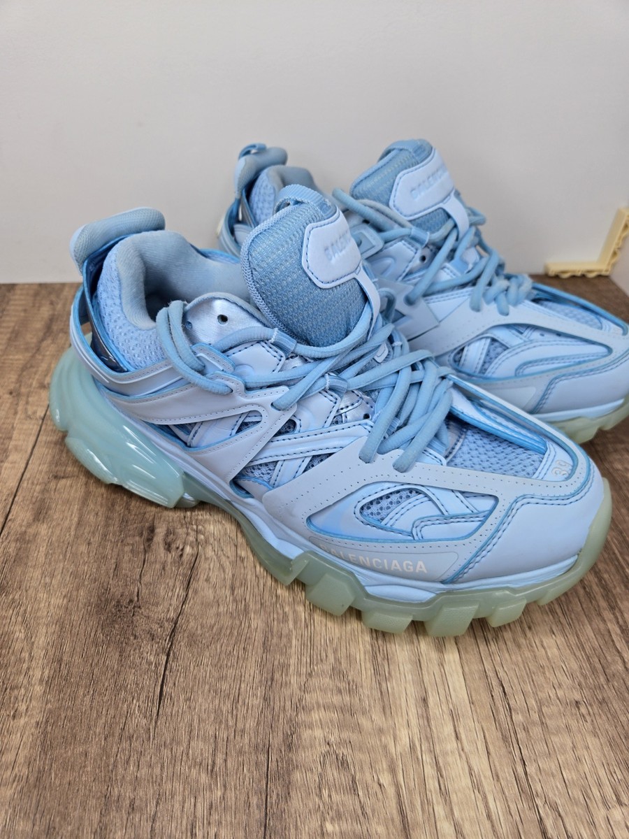 Balenciaga Track Trainer Blue Pearl Athlethic Sneakers Size 9 Eu