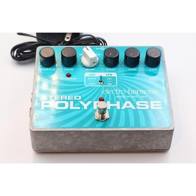 Electro-Harmonix Stereo Poly Phase Phaser Pedal Stereo Unique Phase Shift Geb...