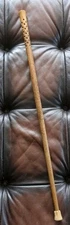 Hartwell Brothers Handles Hickory Walking Stick/Cane Memphis Tennessee Vtg 35.5”