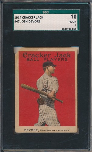 Josh Devore #47 1914 Cracker Jack card