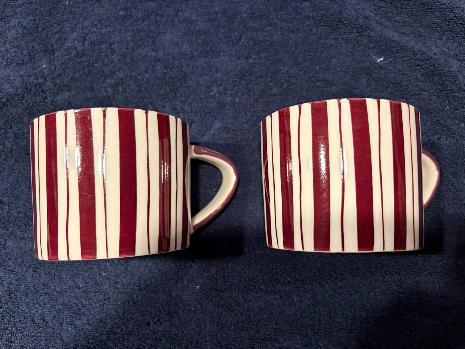 Noon & Moon cherry lacquer Coffee Tea Mug Cup Set Of 2