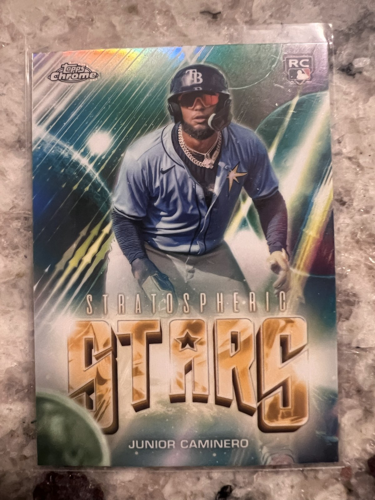 2024 Topps Chrome Update Series Stratospheric Stars SSC-18 Junior Caminero RC