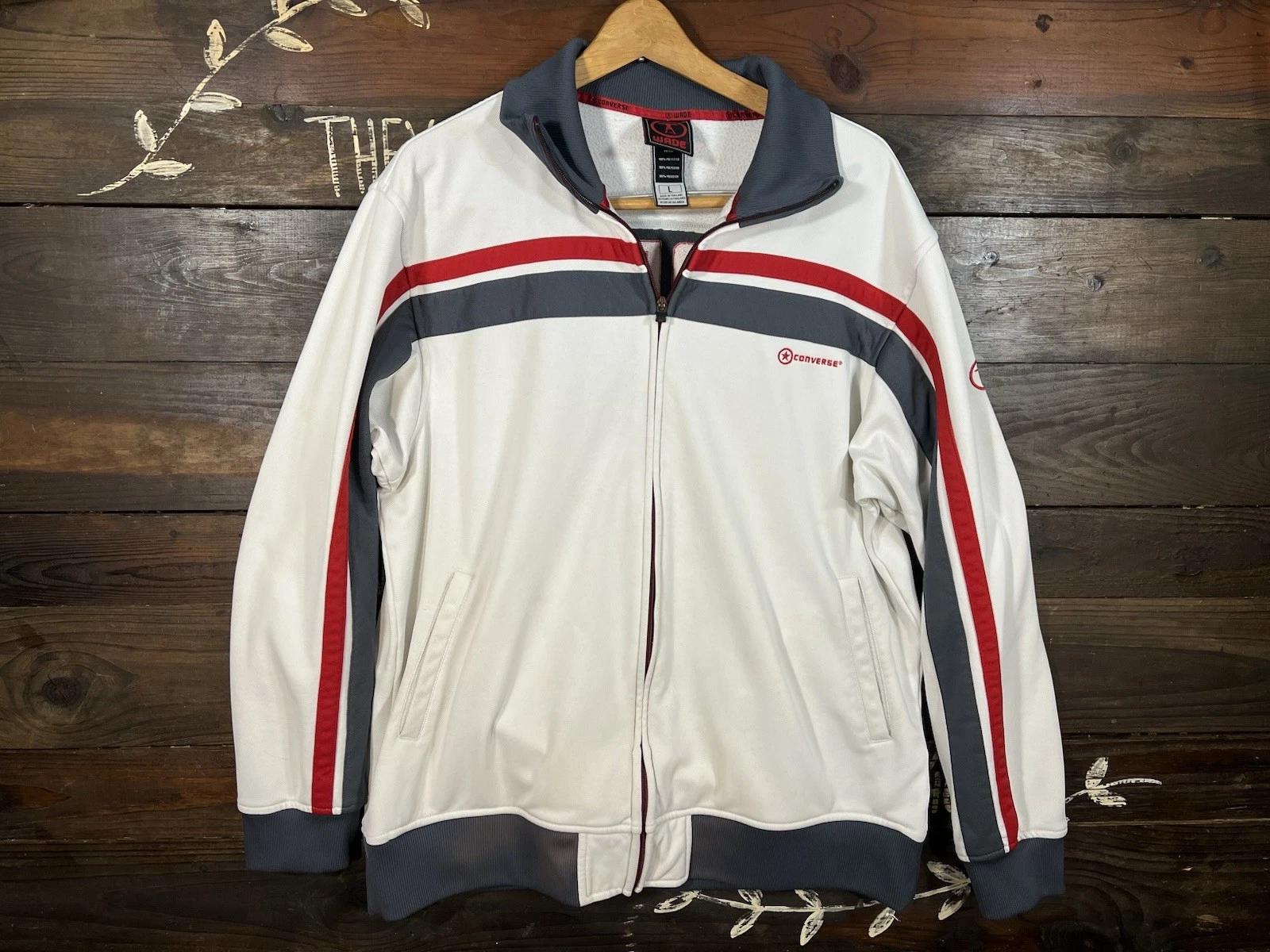 Dwayne Wade Converse Track Jacket Blue White Red Vintage NBA 2000s Men’s L
Opens in a new window or