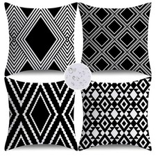 NWOT Outdoor Pillow Covers 16 X 16 Set Of 4 Waterproof Decorative Throw Pillows
