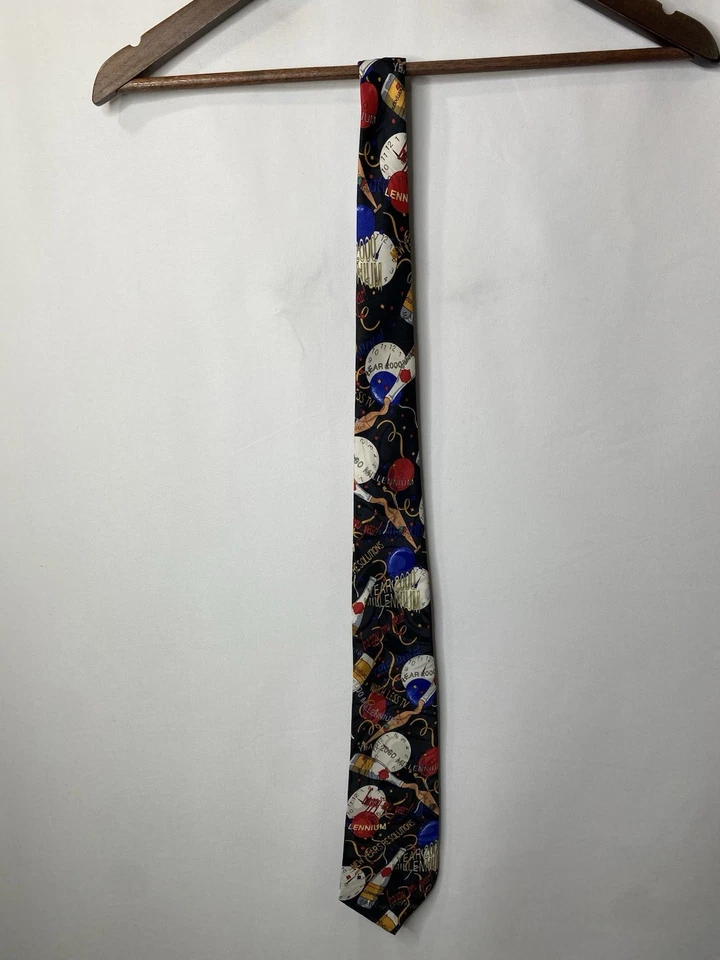 Corbata De Colección Millennium 2000 Feliz Año Nuevo Fiesta Y2K Fiestas Foto 2 de 4