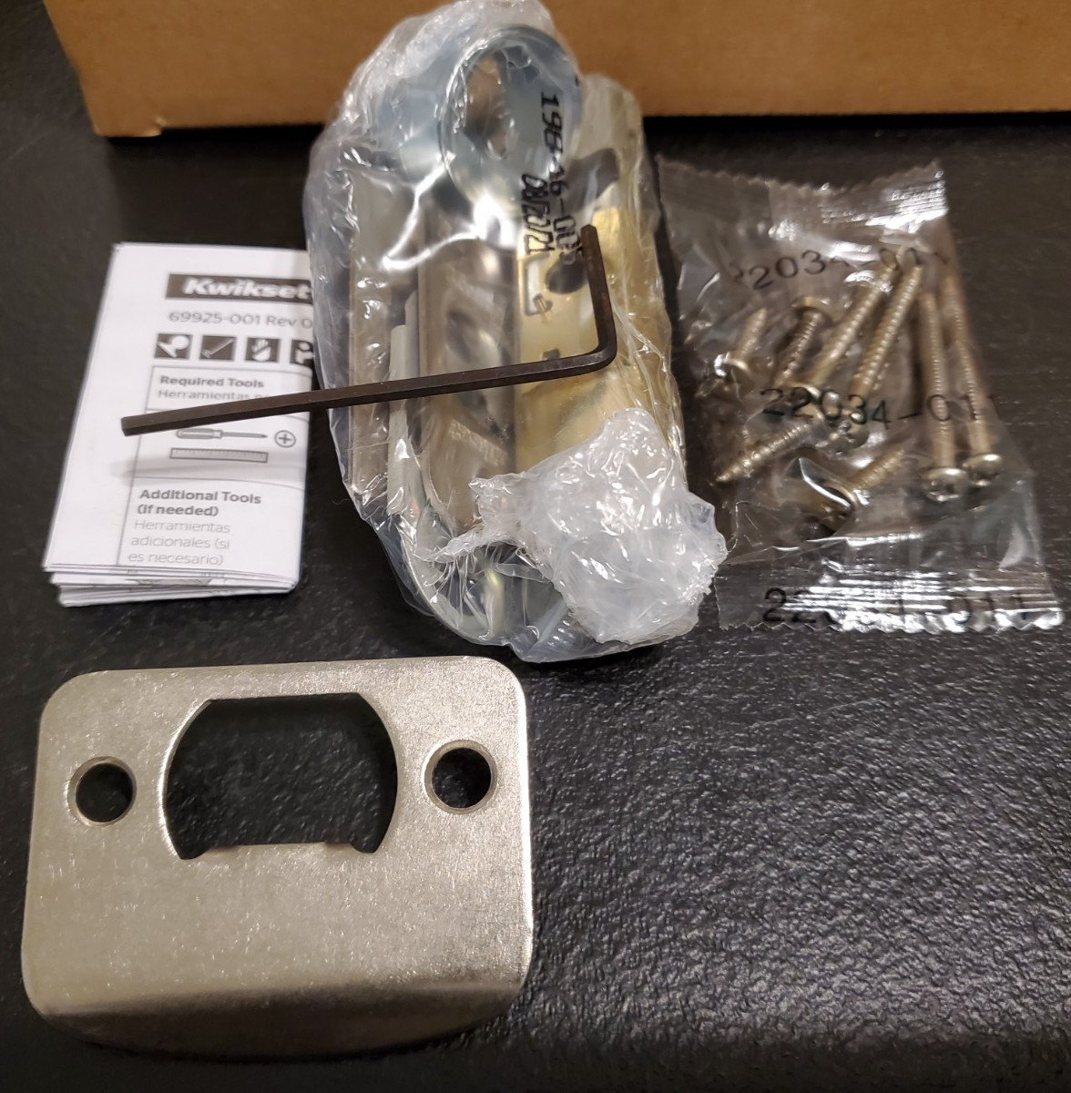 Kwikset Pismo Passage Square Door Knob Satin Nickel 97209-144 - NEW - QTY AVAIL