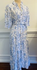 Lilly Pulitzer Larkyn Midi Shirtdress Resort White Tall Tales Size 10