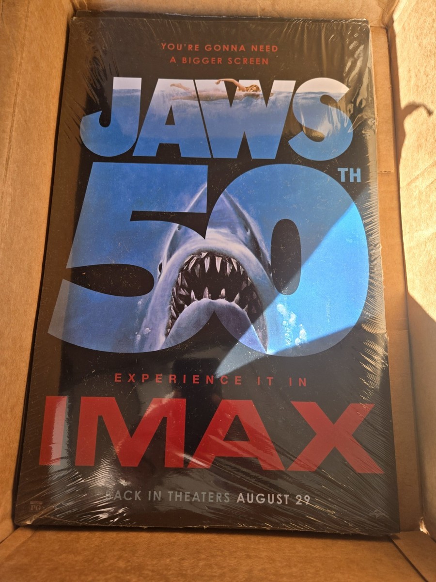 1975 Jaws 50th Anniversary (2025) 11x17 IMAX Poster Original *Not